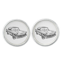 1957 Chevy Bel Air Classic Car Illustration