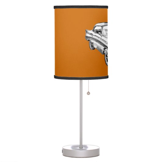 1957 Chevy Bel Air Illustration Table Lamp (Left)