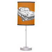 1957 Chevy Bel Air Illustration Table Lamp (Front)