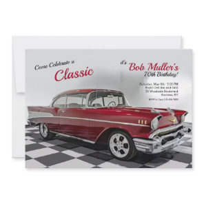 1957 Chevy Bel Air Invitation