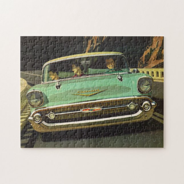 1957 Chevy Bel Air Jigsaw Puzzle (Horizontal)