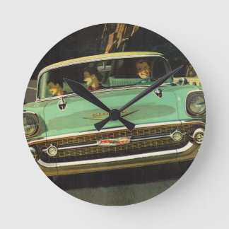1957 Chevy Bel Air Round Clock