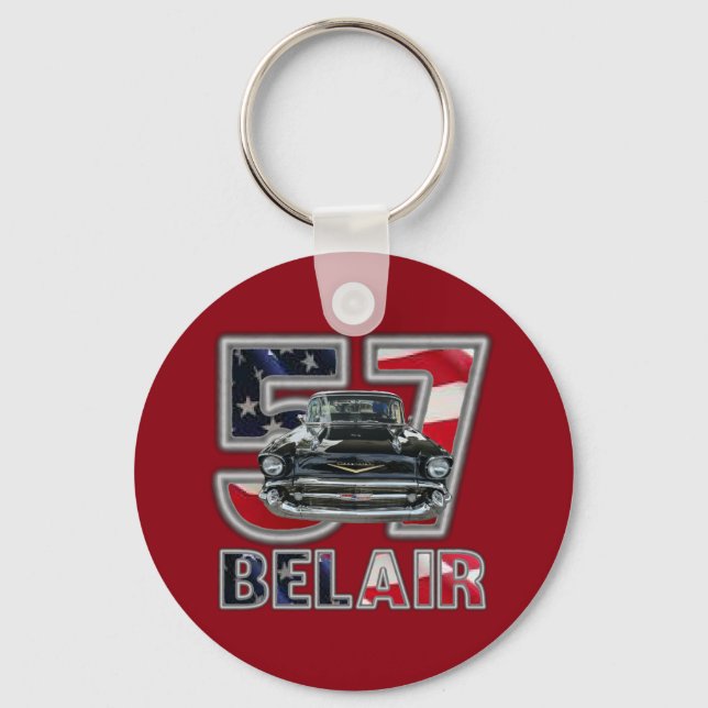 1957 Chevy Belair Key Chain. Keychain (Front)