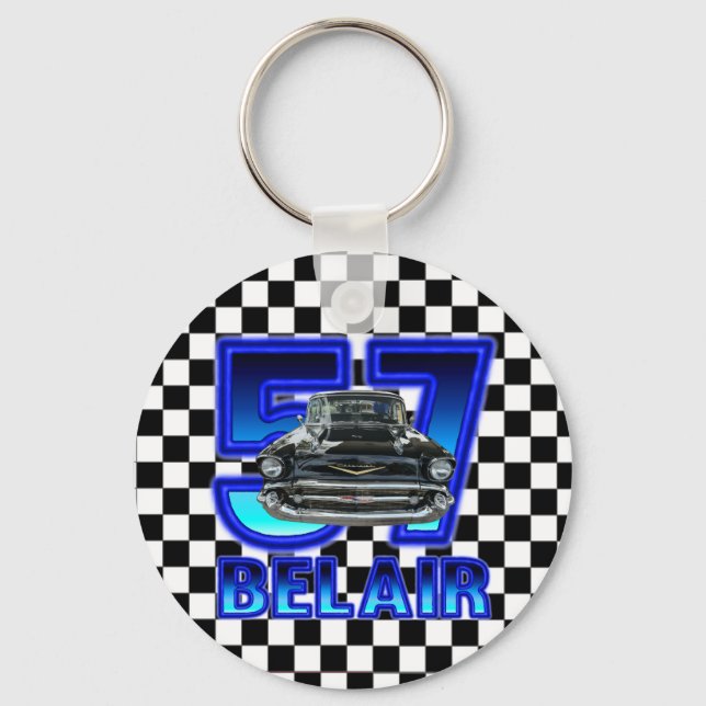 1957 Chevy Belair Key Chain. Keychain (Front)