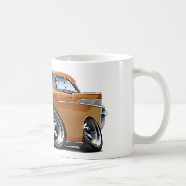 1957 Chevy Belair Orange Hot Rod Coffee Mug (Right)