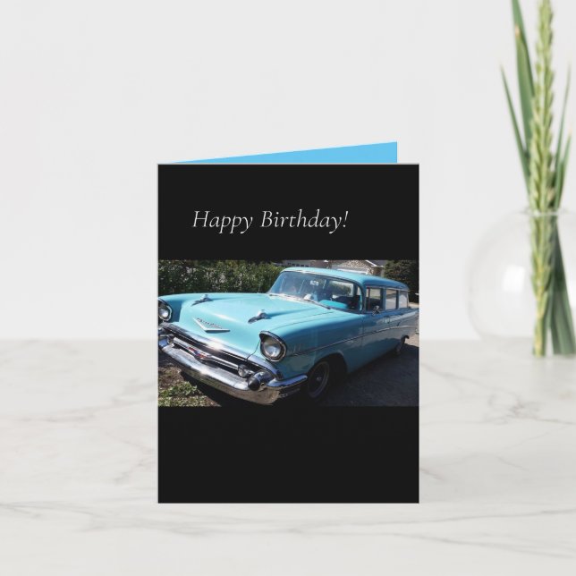 1957 Chevy Birthday Card (Front)
