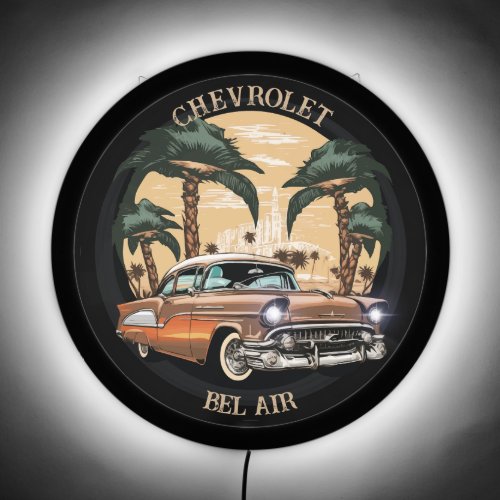 1957 Chevy Chevrolet Bel Air Classic Car Auto LED Sign