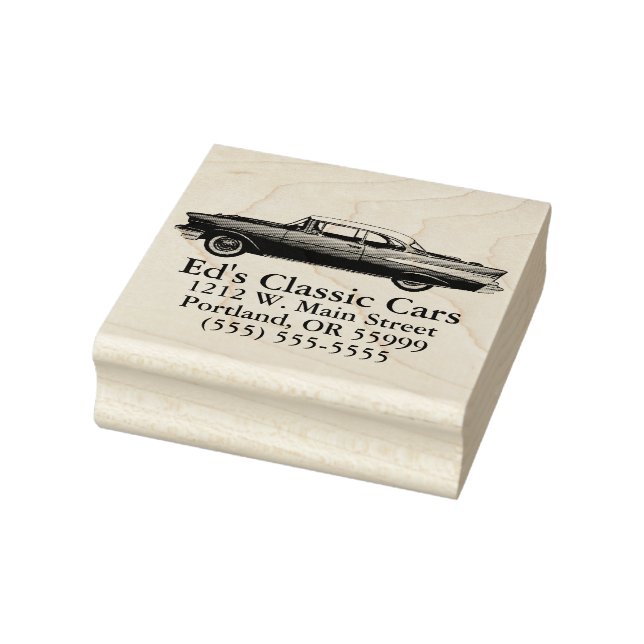 1957 Chevy Chevrolet Bel Air Classic car auto Rubber Stamp (Stamp)