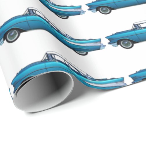 1957 Chevy Chevrolet Bel Air Classic car auto Wrapping Paper