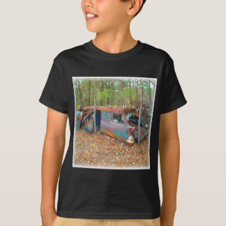 1957 Chevy Nomad Rusting in Wooded Junkyard T-Shirt
