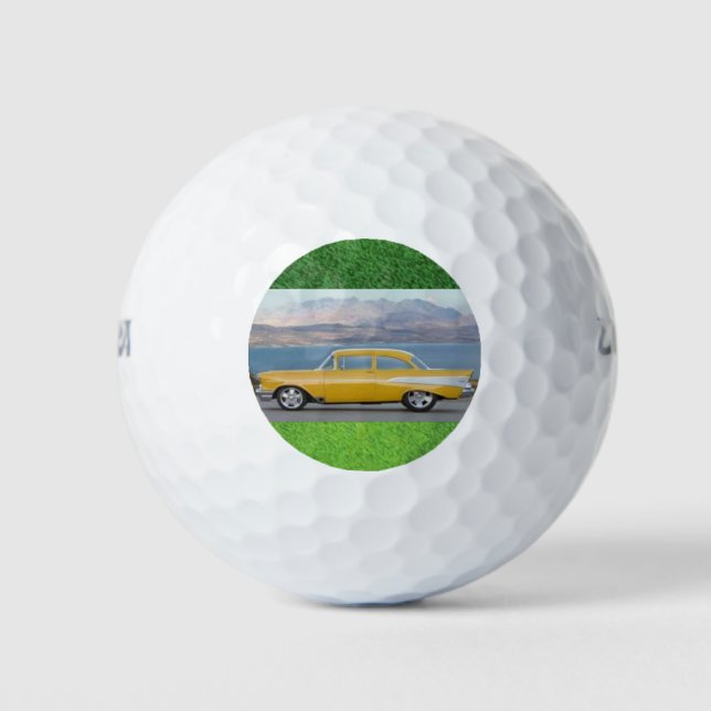 1957 Chevy on Wilson 500 Golf Balls (Front)