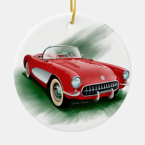 1957 Corvette Ceramic Ornament