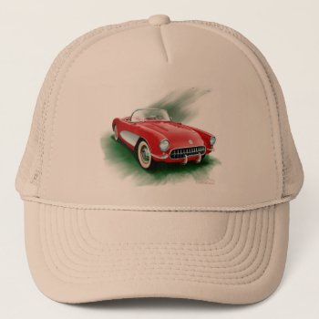 1957 Corvette Hat by buyfranklinsart at Zazzle