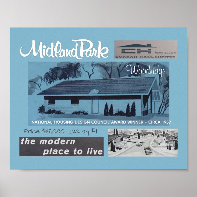 1957 Design Award Winner Mid-Century Modern House Poster (Front)
