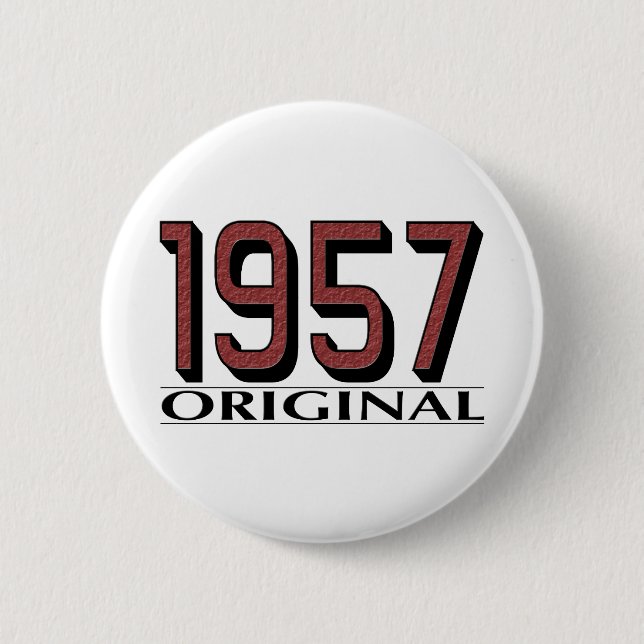 1957 Original Pinback Button (Front)