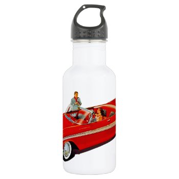 1957 Plymouth Belvedere Convertible Coupe Water Bottle by Dozzle at Zazzle