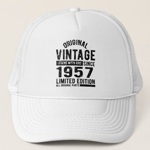 1957 Vintage Birthday Trucker Hat