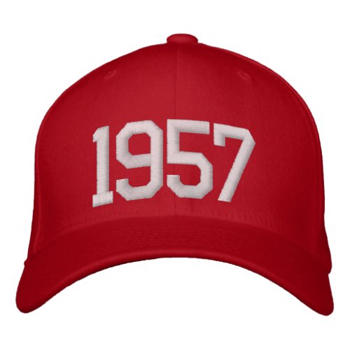 1957 Year Embroidered Baseball Hat