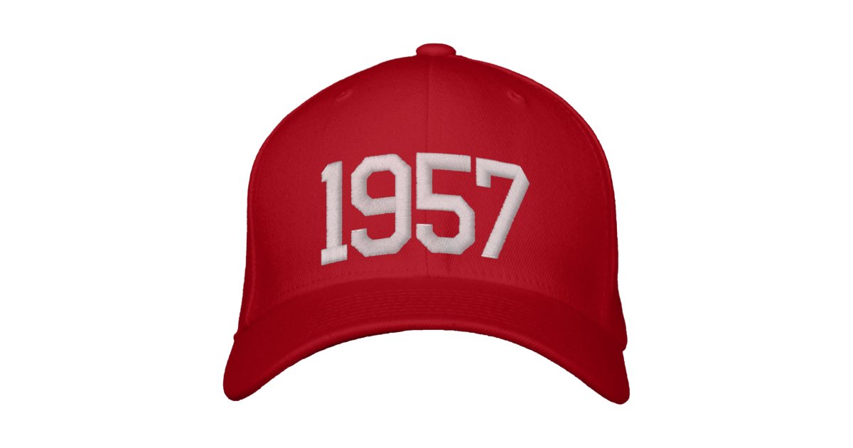  Baseball Hats Vintage 1957 Embroidered Fashionable