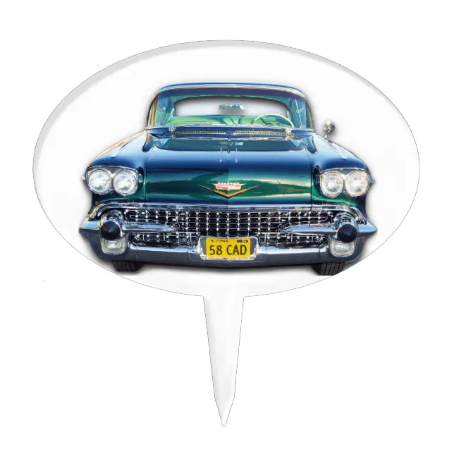 Happy Birthday Retro Car Cake Topper Classic Car Theme - Etsy