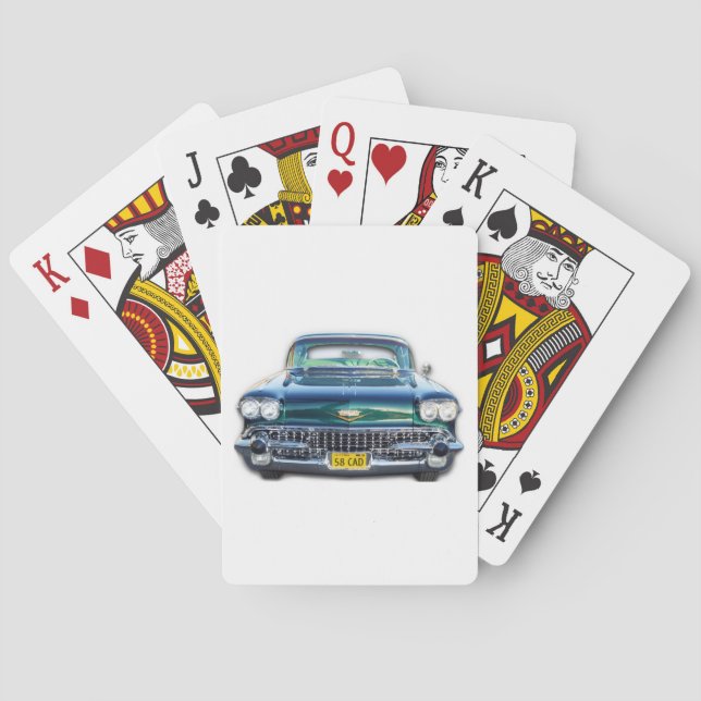 1958 Cadillac Poker Cards (Back)