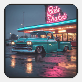 1958 Chevrolet 3100 Apachee Square Sticker