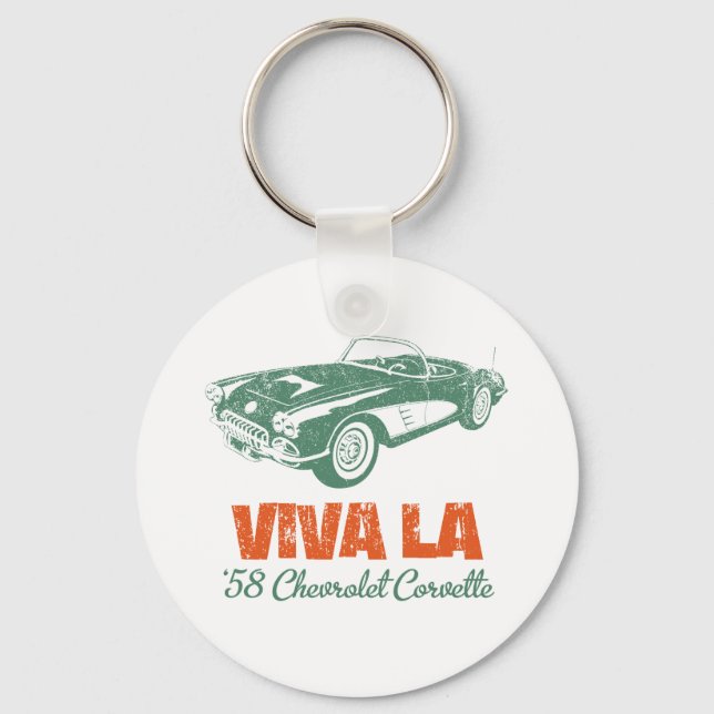1958 Chevrolet Corvette Keychain (Front)