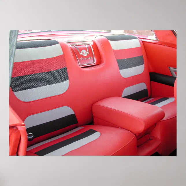 1958 Chevrolet Impala back seat Poster | Zazzle