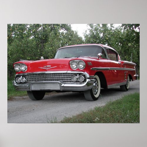 1958 Chevrolet Impala Poster