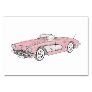 1958 Chevy Corvette Table Number