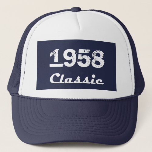 1958 Classic 60th Birthday Celebration Trucker Hat