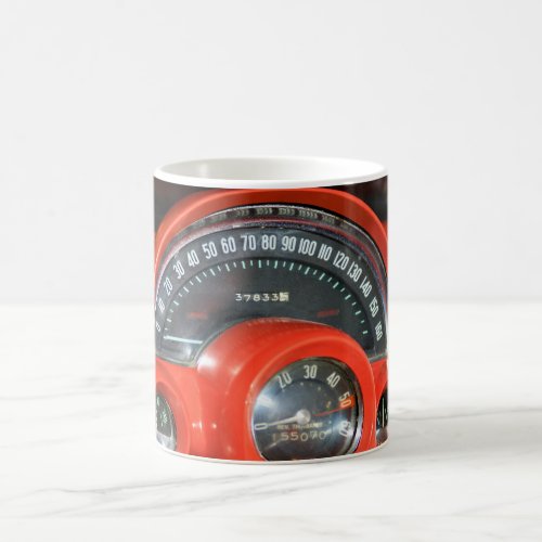 1958 Classic Sports Car Speedometer Coffee Mug