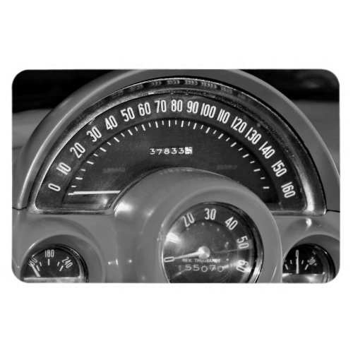 1958 Classic Sports Car Speedometer  Magnet