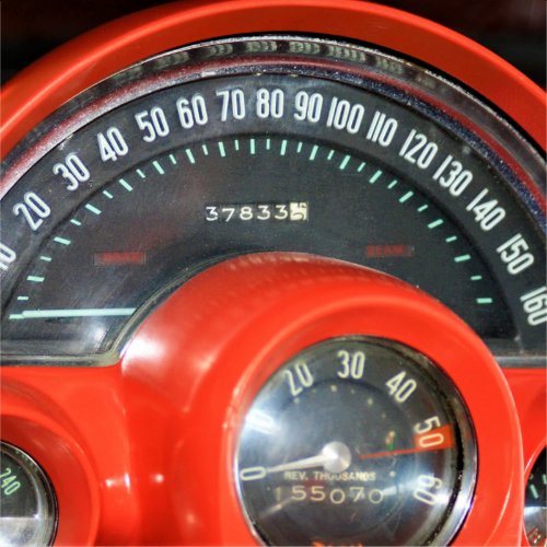 1958 Classic Sports Car Speedometer Sticker