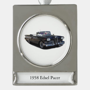 1958 Edsel Pacer banner ornament