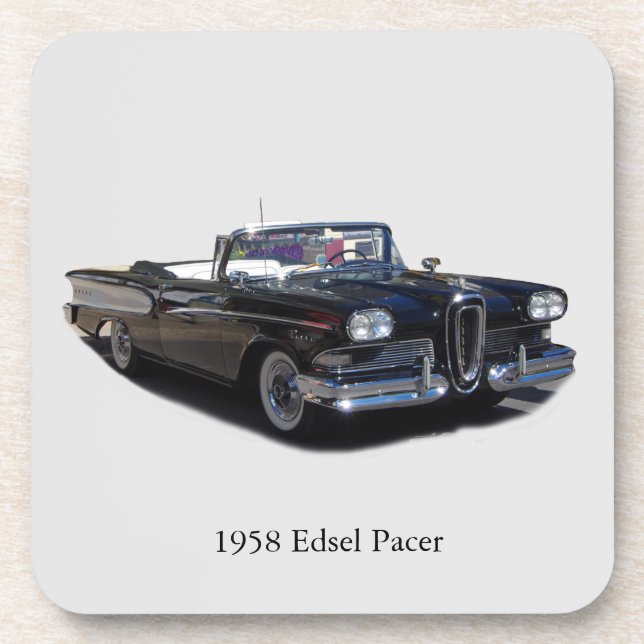 1958 Edsel Pacer coaster set (Front)