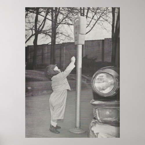 1958 Feed the Parking Meter Poster