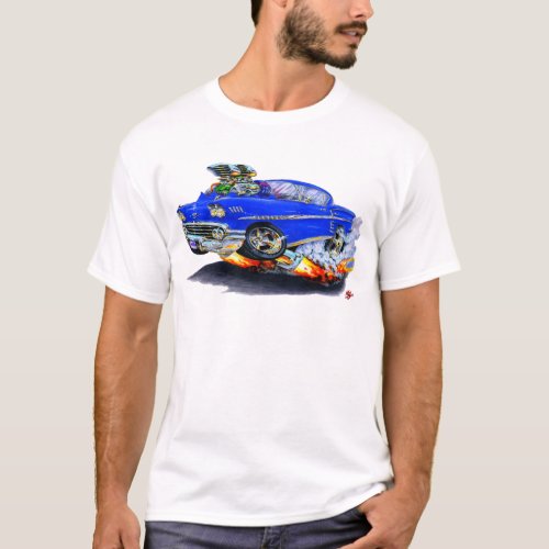 1958 Impala Blue Car T_Shirt