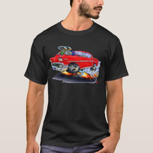 1958 Impala Red Car T_Shirt