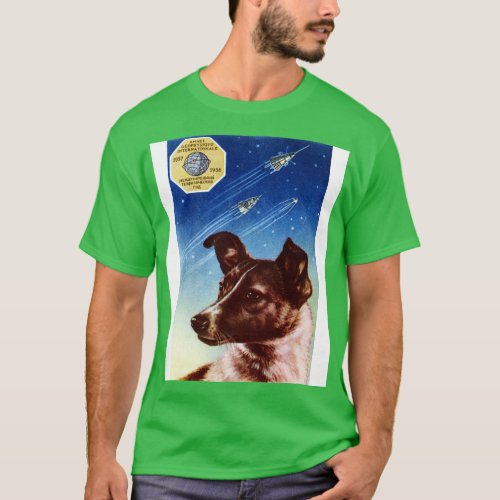 1958 Laika First Dog in Space T_Shirt