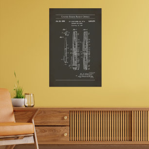 1958 US Patent 2844902 - Fountain Pen Pistol Poster