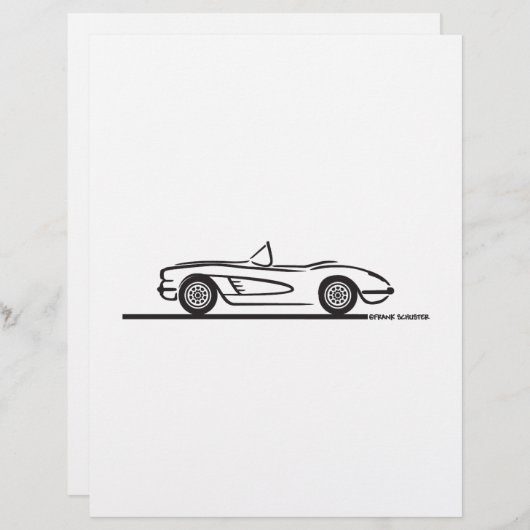 1959 1960 Chevrolet Corvette (Front/Back)