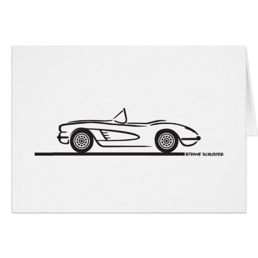 1959 1960 Chevrolet Corvette Cards (Front Horizontal)