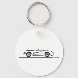 1959 1960 Chevrolet Corvette Keychain