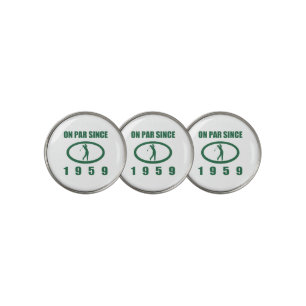 1959 60th Birthday For Golfers Golf Ball Marker