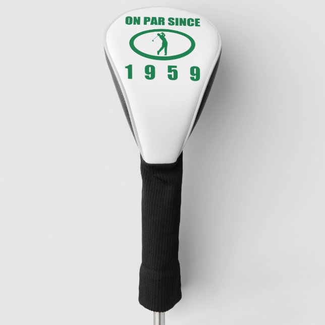 1959 60th Birthday For Golfers Golf Head Cover (Front)