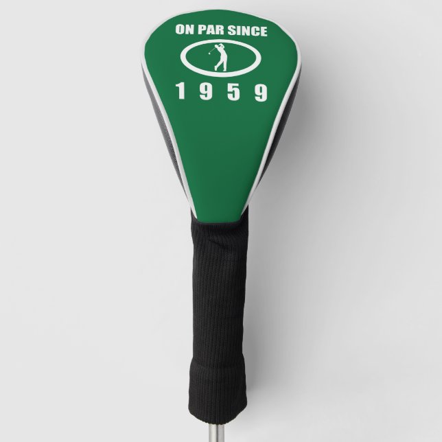 1959 60th Birthday For Golfers Golf Head Cover (Front)