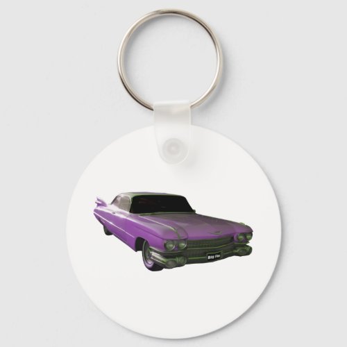 1959 Cadillac purple Keychain