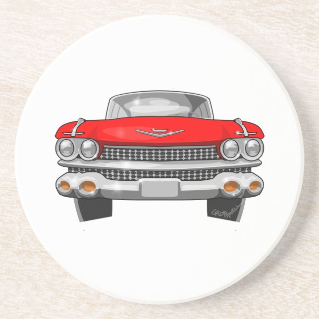 1959 Cadillac Series 62 Sandstone Coaster (Front)