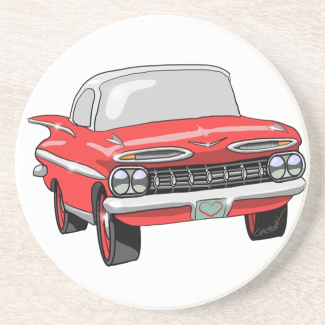 1959 Chevrolet Drink Coaster (Front)